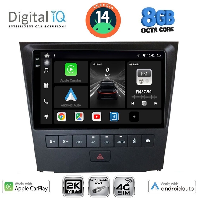 DIGITAL IQ BXK 20341_CPAA (9inc) MULTIMEDIA TABLET for LEXUS GS mod. 2004-2011