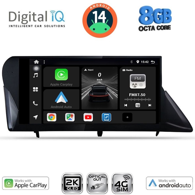 DIGITAL IQ BXK 20346_CPAA (9inc) MULTIMEDIA TABLET for LEXUS RX mod. 2009-2014