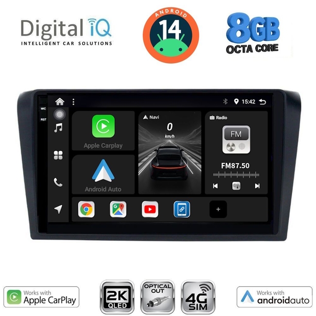 DIGITAL IQ BXK 20365_CPAA (9inc) MULTIMEDIA TABLET for MAZDA 3 mod. 2003-2008