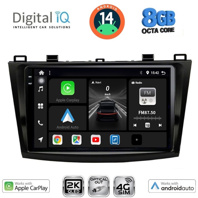 DIGITAL IQ BXK 20366_CPAA (9inc) MULTIMEDIA TABLET for MAZDA 3 mod. 2009-2014