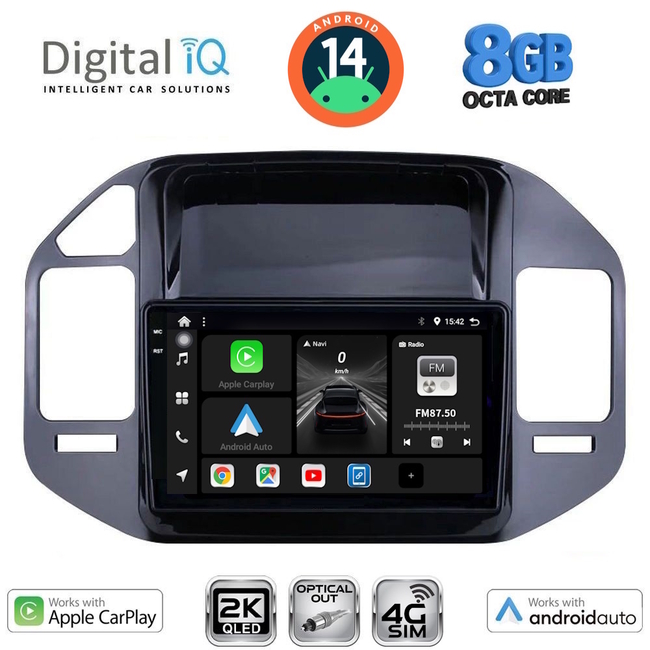 DIGITAL IQ BXK 20444_CPAA (9inc) MULTIMEDIA TABLET for MITSUBISHI PAJERO mod. 1999-2006