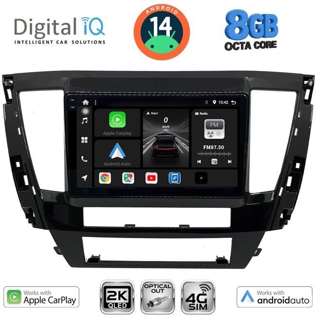 DIGITAL IQ BXK 20447S_CPAA (9inc) MULTIMEDIA TABLET for MITSUBISHI PAJERO SPORT mod. 2020>