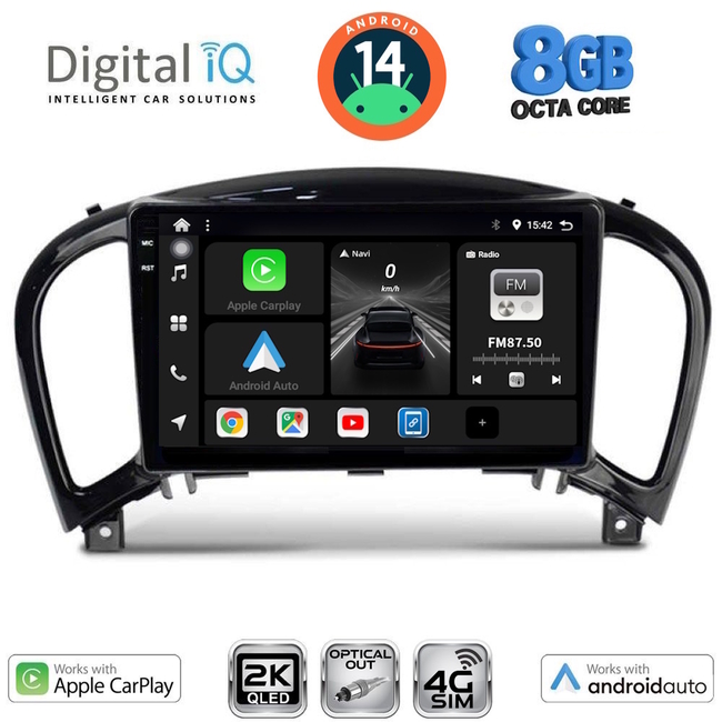 DIGITAL IQ BXK 20452_CPAA (9inc) MULTIMEDIA TABLET for NISSAN JUKE mod. 2009-2020