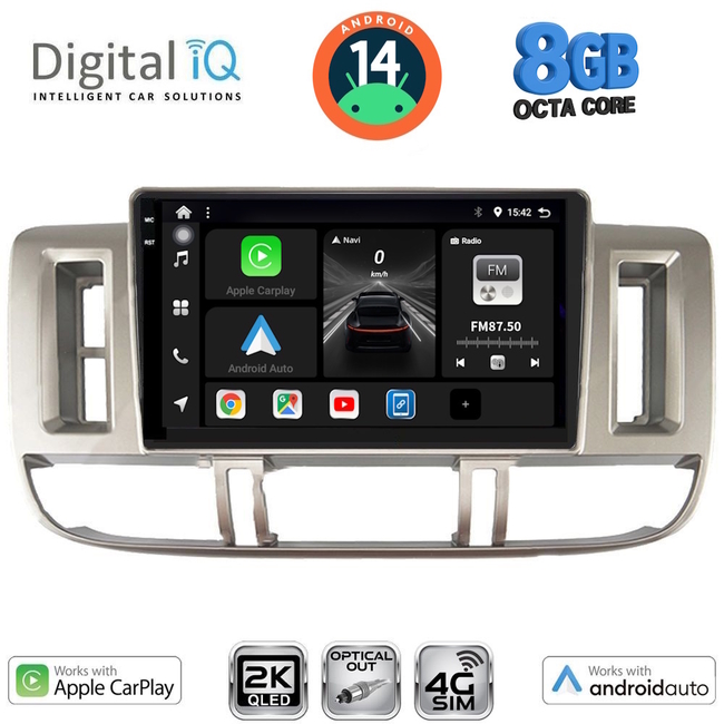 DIGITAL IQ BXK 20474_CPAA (9inc) MULTIMEDIA TABLET for NISSAN XTRAIL mod. 2000-2004