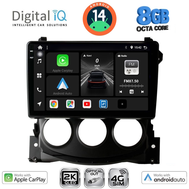 DIGITAL IQ BXK 20479_CPAA (9inc) MULTIMEDIA TABLET for NISSAN 370Z mod. 2009-2012