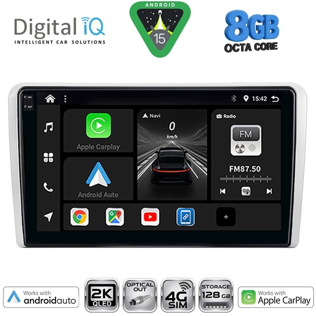 DIGITAL IQ BXK 20481SL_CPAA (9inc) MULTIMEDIA TABLET for OPEL ALL mod. 2004-2014 (SILVER)