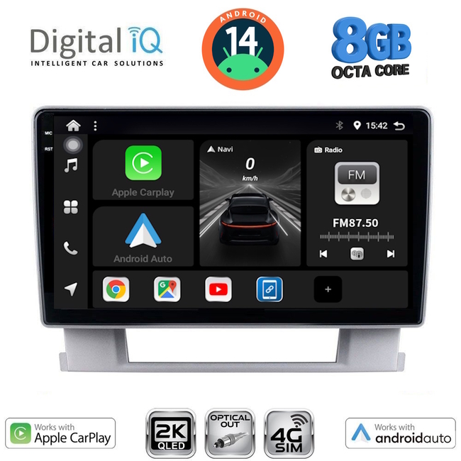 DIGITAL IQ BXK 20482_CPAA (9inc) MULTIMEDIA TABLET for OPEL ASTRA J mod.2010-2016