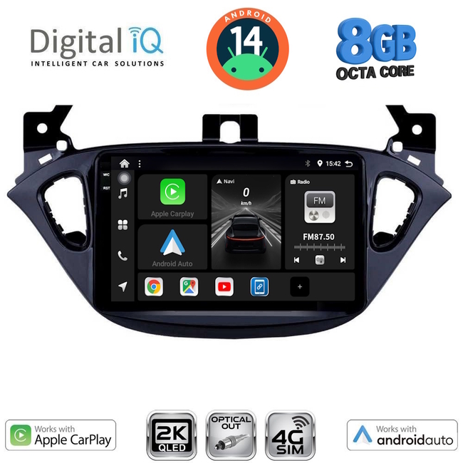 DIGITAL IQ BXK 20486_CPAA (9inc) MULTIMEDIA TABLET for OPEL ADAM - CORSA E  mod. 2014-2021