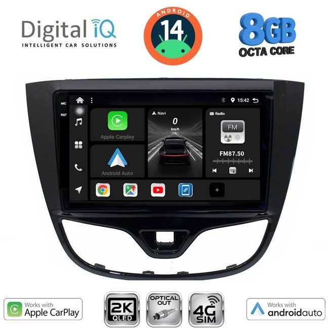 DIGITAL IQ BXK 20489_CPAA (10inc) MULTIMEDIA TABLET for OPEL KARL mod. 2014-2019