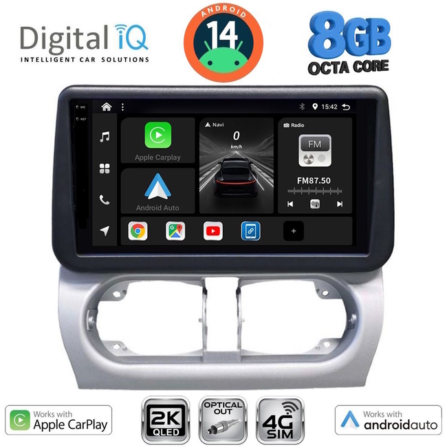 DIGITAL IQ BXK 20500_CPAA (9inc) MULTIMEDIA TABLET for OPEL CORSA C mod 2000-2006 - TIGRA mod. 2004-2009