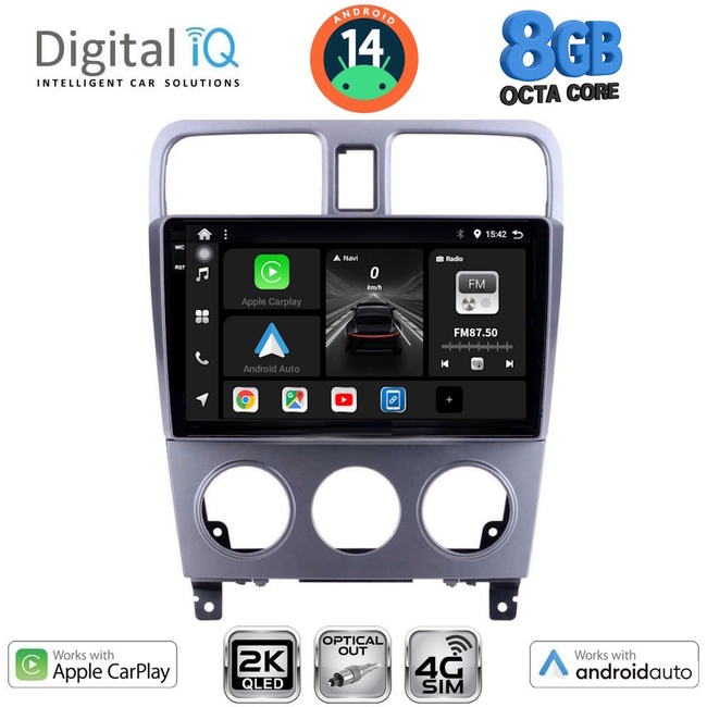 DIGITAL IQ BXK 20661_CPAA (9inc) MULTIMEDIA TABLET for SUBARU FORESTER  mod. 2002-2008