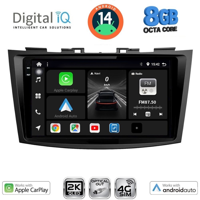DIGITAL IQ BXK 20685_CPAA (9inc) MULTIMEDIA TABLET for SUZUKI SWIFT mod. 2011-2016
