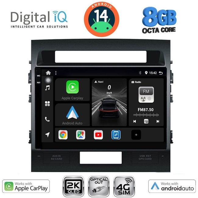 DIGITAL IQ BXK 20724_CPAA (10inc) MULTIMEDIA TABLET for TOYOTA LANDCRUISER mod. 2008-2015