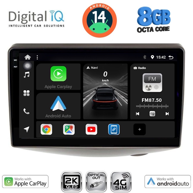 DIGITAL IQ BXK 20735_CPAA (9inc) MULTIMEDIA TABLET for TOYOTA YARIS mod. 1999-2006