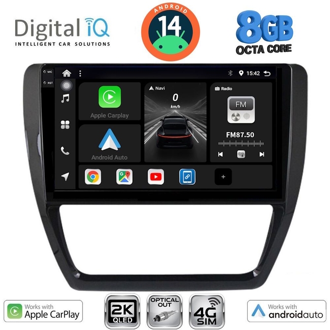 DIGITAL IQ BXK 20741_CPAA (10inc) MULTIMEDIA TABLET for VW JETTA mod. 2010-2016