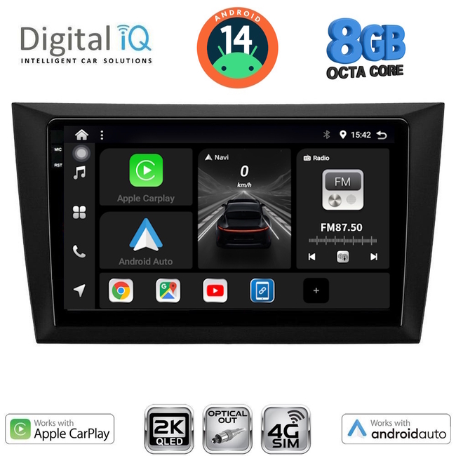 DIGITAL IQ BXK 20746_CPAA  (9inc) MULTIMEDIA TABLET for GOLF 6 mod. 2009-2012