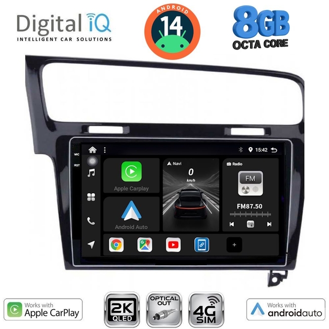 DIGITAL IQ BXK 20747_CPAA (10inc) MULTIMEDIA TABLET for VW GOLF 7 mod. 2013-2020
