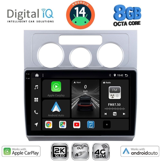 DIGITAL IQ BXK 20767_CPAA A/C (10inc) MULTIMEDIA TABLET for VW TOURAN mod. 2003-2010