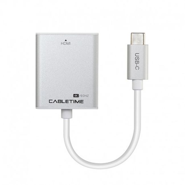 CABLETIME USB TYPE C Male to HDMI Female (CT-C160-PU31-CMHD-S0.154k3)