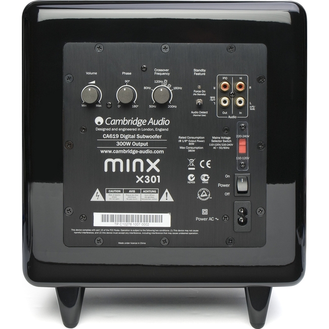 Cambridge Audio Minx X301 Black - 8inch