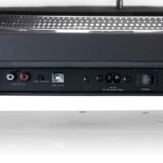 Lenco L-3809 Black - Direct Drive - USB - Με προενισχυτή