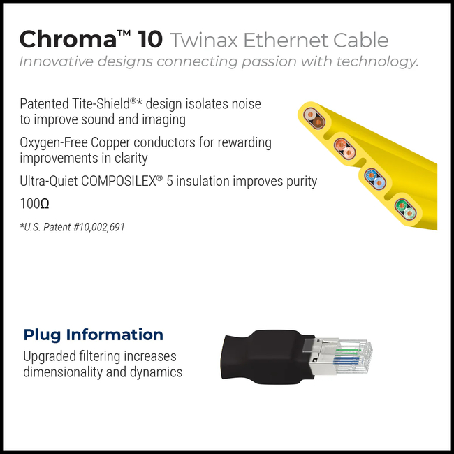 Wireworld Chroma 10 Twinax Ethernet - 3m