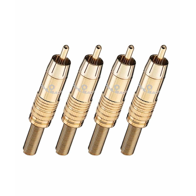 Oehlbach CJG 51 Βύσματα Cinch RCA Χρυσά (4 Τεμάχια)