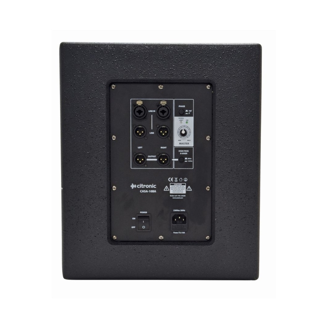 Citronic CASA-10BA Αυτοενισχυόμενο Subwoofer 10" 300W RMS (Τεμάχιο) Διαθέσιμο προς ακρόαση