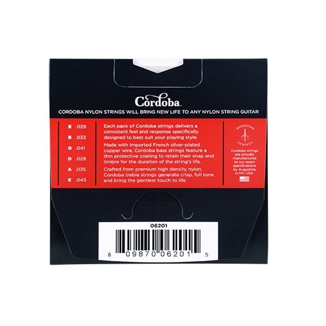 Cordoba Red Medium Tension Xορδές Kλασσικής Kιθάρας