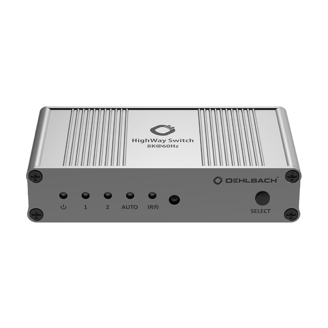 Oehlbach HIGHWAY SWITCH 8K signal switcher for HDMI®Silver (Τεμάχιο) -- PS1685101771 --