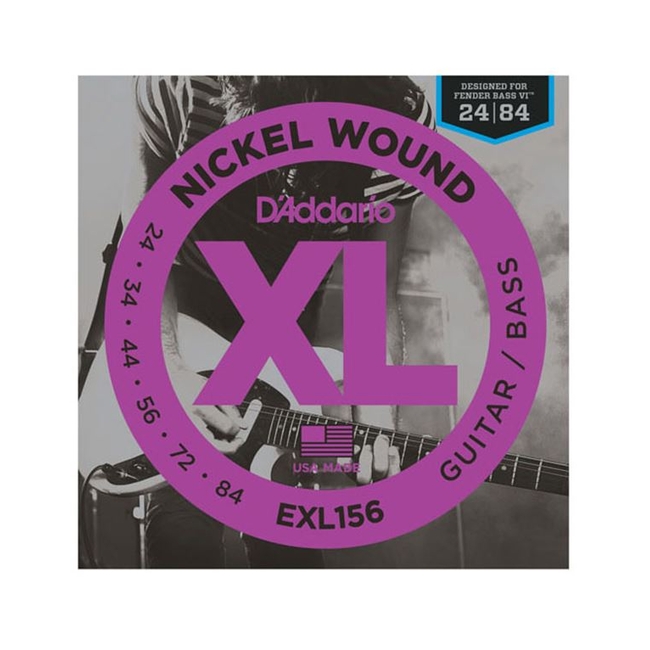 D'Addario EXL-156 Nickel Wound Fender Bass VI Χορδές Ηλ.Μπάσου