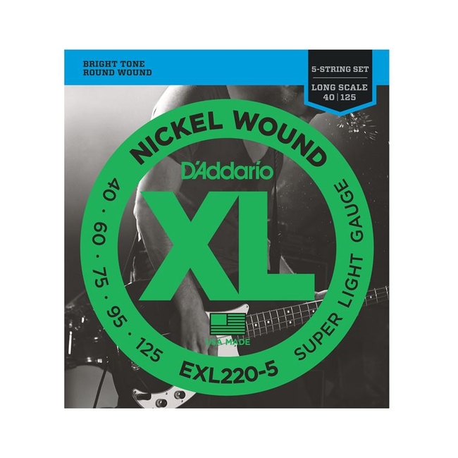 D'Addario EXL-220/5 Χορδές Ηλεκτρικού Μπάσου