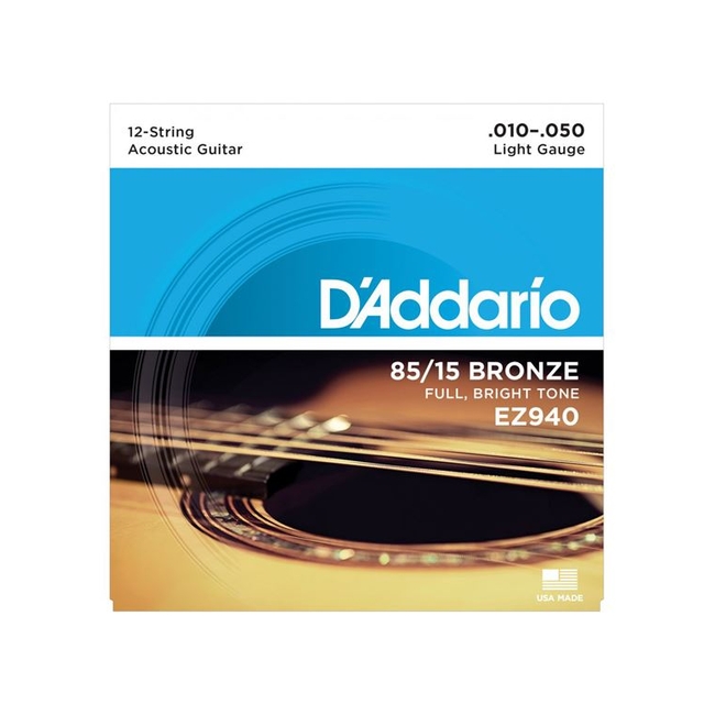 D'Addario EZ-940 Χορδές Ακουστικής 12χορδης Κιθάρας