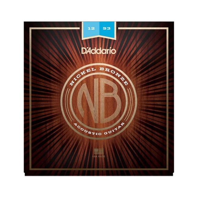 D'Addario NB1253 Χορδές Nickel Bronze Ακουστικής Κιθάρας
