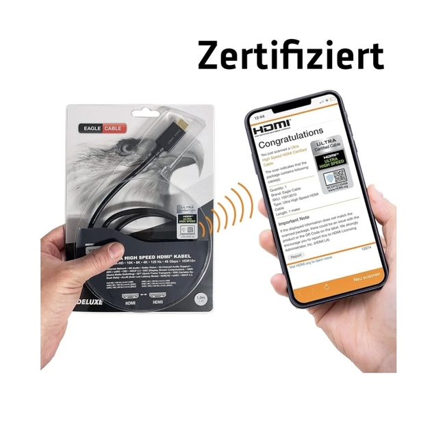 Eagle Cable Deluxe HDMI 2.1 UHD - 1.5m