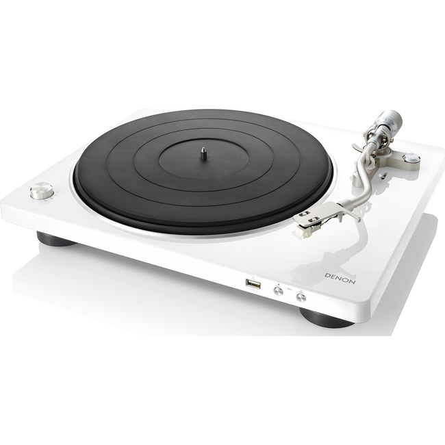 Denon DP-450 USB White - Belt Drive - Με προενισχυτή