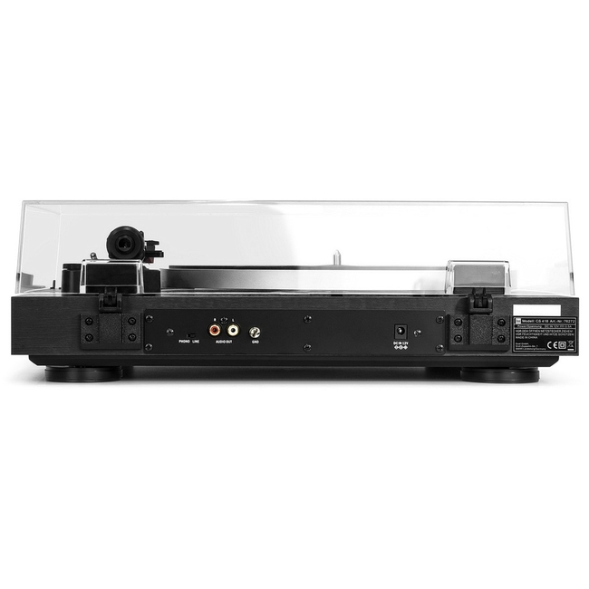 Dual CS 418 Black - Belt Drive - Με προενισχυτή. 5 ΧΡΟΝΙΑ ΕΓΓΥΗΣΗ