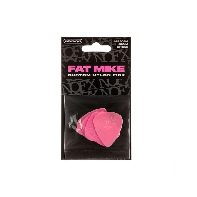 DUNLOP 44P.60FM Fat Mike Nylon 0.60mm Πέννες ( 6 τεμάχια )