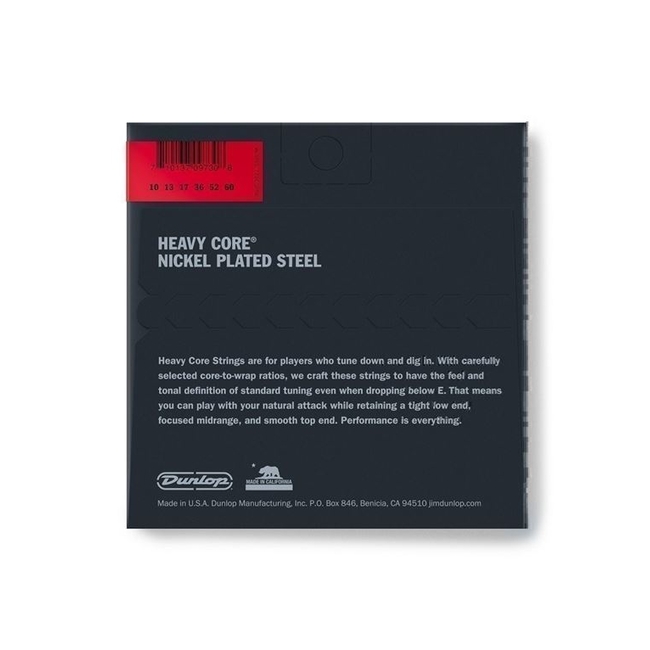 DUNLOP DHCN1060 Heavy Core Χορδές Ηλεκτρικής Κιθάρας Set (10-60)