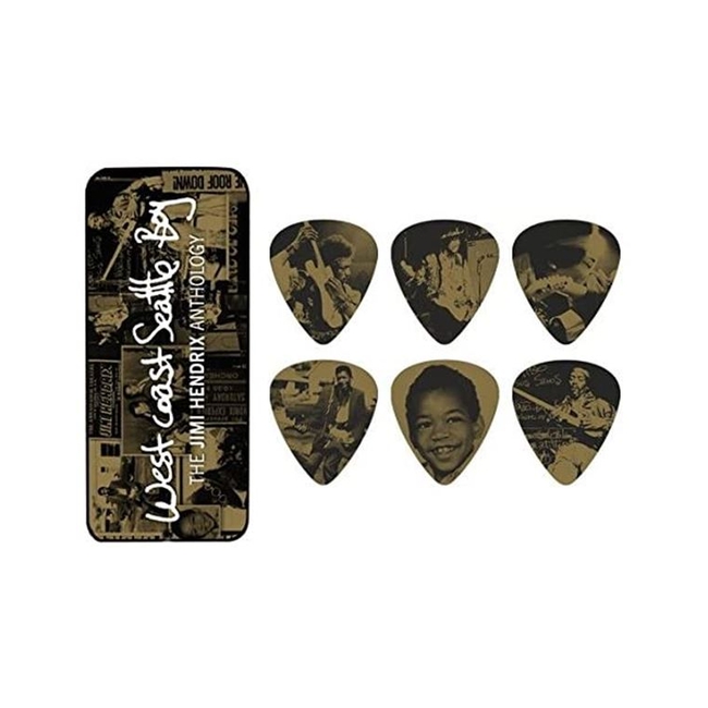 DUNLOP JHPT10H Jimi Hendrix West Coast Boy Tin Πέννες ( 12 τεμάχια )