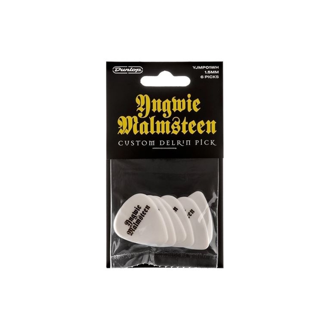 DUNLOP YJM-01WH Yngwie Malmsteen Πέννες Λευκό ( 6 τεμάχια )