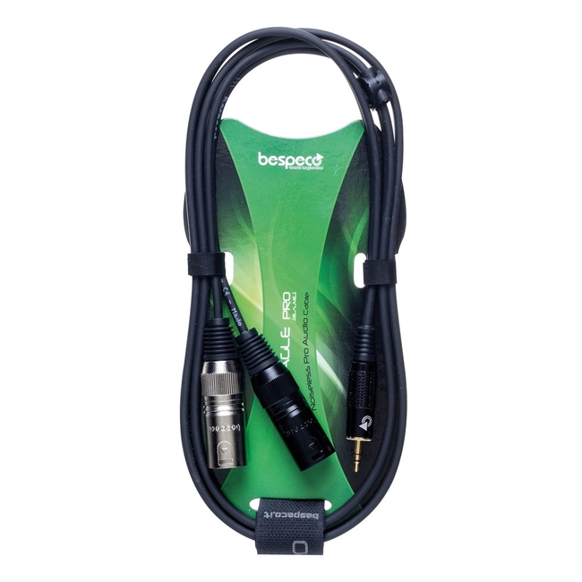 Bespeco EAYMS2MX300 3,5 mm stereo jack -> 2 x XLR male - 3m