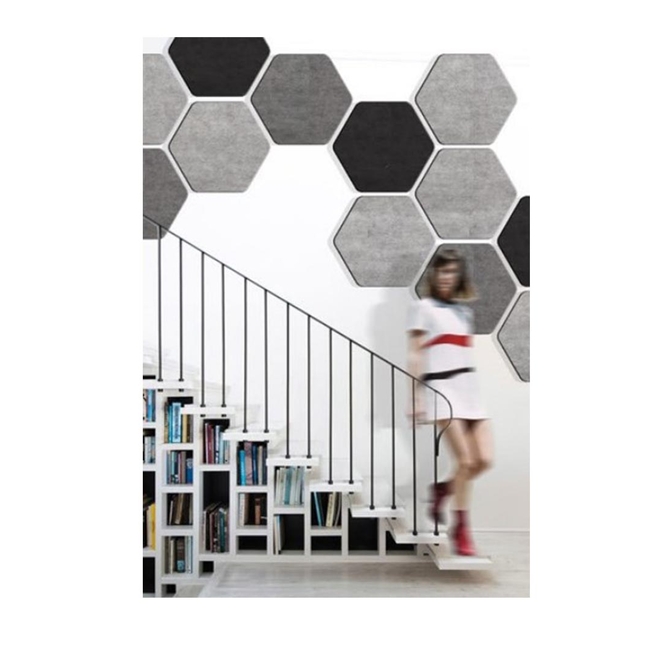 Audiodesigner ECOPLAN® Hexagon Ηχοαπορροφητικά Πάνελ 17,3 cm Λευκό (Σετ 4 Τεμαχίων)
