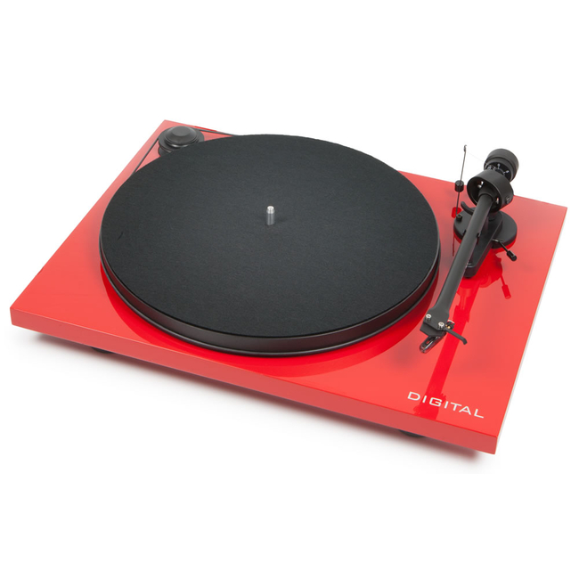 Pro-ject Essential III Digital High Gloss Red / Ortofon 10 - Belt Drive - Με προενισχυτή