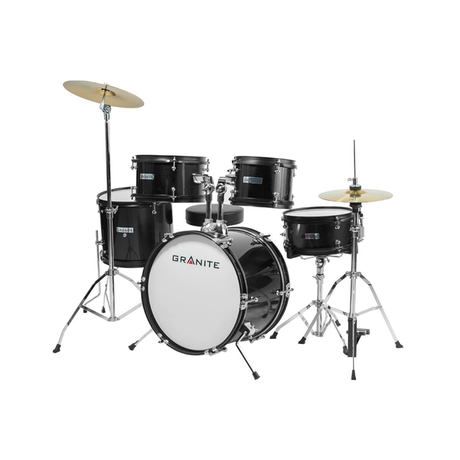 Granite Rock Black Drumset Junior Kit Ντραμς με Πιατινία