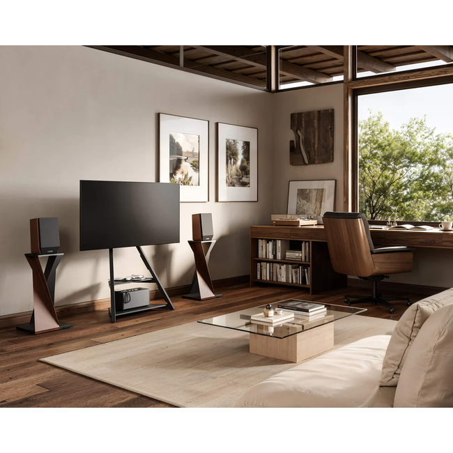 FITUEYES Eiffel FT65 Black Επιδαπέδια Βάση Τηλεόρασης με Ρόδες 32"-65"