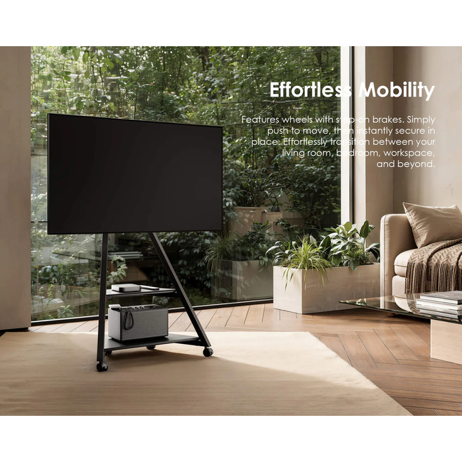 FITUEYES Eiffel FT65 Black Επιδαπέδια Βάση Τηλεόρασης με Ρόδες 32"-65"