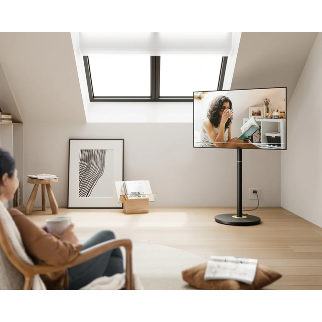 FITUEYES Master V2 FT65 Black Επιδαπέδια Βάση Τηλεόρασης 32"-65" με Ρυθμιζόμενο Ύψος