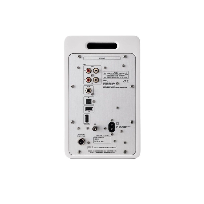 Argon Audio FORTE A5 MK2 Αυτοενισχυόμενα Ηχεία Βιβλιοθήκης 5'' 4x80W White (Ζεύγος)