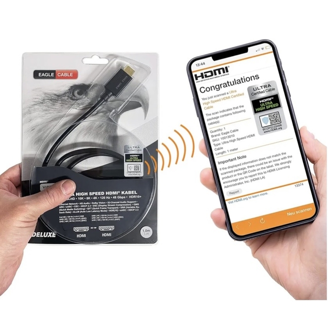 Eagle Cable High-Speed HDMI 2.0B - 1.5m